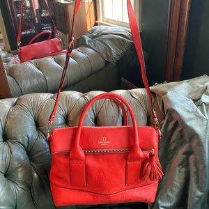 Kate Spade orange leather bag